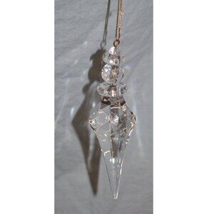 crystal looking clear glass pendant chandelier ornament (CR13)